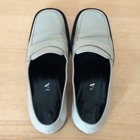 Prada Cream Patent Leather Loafers - Picture 7 of 16